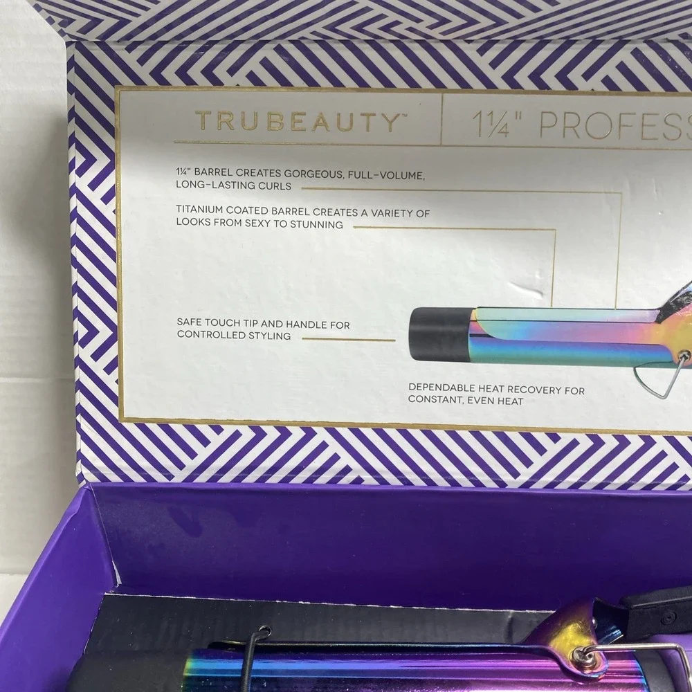 TruBeauty Professional Curling Iron 1 1/4in.  Hair Care Styling Tool